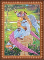 Набор для вышивки бисером на холсте «Нежная забота"»