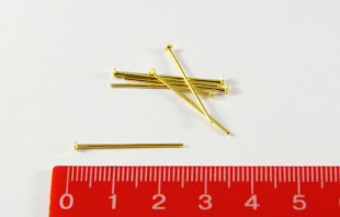 Штифт гвоздик 24 мм 50 шт под золото