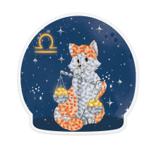 Кристальная ( алмазная) мозаика  " ФРЕЯ" ALVM- 062 магнит " Знаки зодиака. Весы" 9 х 9 см