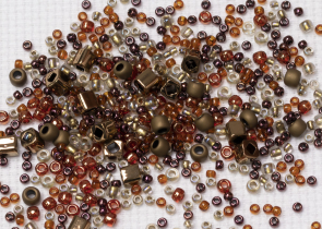 Бисер Япония MIX 10 г №3205 бронзово-золотистый