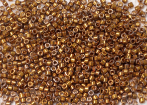 Бисер Япония MIYUKI Delica цилиндрический 11/0 5 г DB0505 тёмно-желтое золото