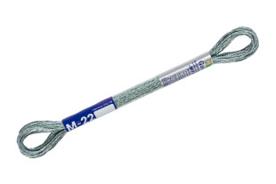 Нитки для вышивания " Gamma" мулине NM металлик 100% полиэстер 8 м М- 22 серебряный