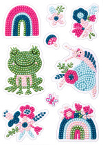 Кристальная ( алмазная) мозаика  " ФРЕЯ" ALVN- 124 наклейки " Чудеса природы" 14 х 19. 5 см