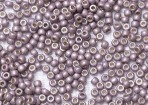 Бисер Япония круглый 11/0 10 г PF0554F гальванизированный, сирень